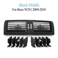 Automobilio kairės, dešinės, centrinės galinės oro kondicionieriaus grotelės AC ventiliacijos skydelio dangtelis Mercedes Benz W251 R300 R320 R350 R400 R500 2006-2009 gray