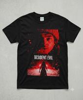 Resident Evil 2026 Retro Horror Movie Graphic T Shirt L red