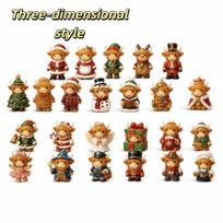 24 Days Countdown Advent Calendar Cute Design Christmas Advent Calendar Christmas Decorations  Xmas Three-dimensional