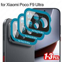For Poco F9 Ultra 5G 1-3Pcs 3D Positioning Camera Glass Protector HD Phone Lens Case Cover Film Poco F9Ultra F9 Pro F9Pro Global 4 1 Piece For Poco F9 Ultra black