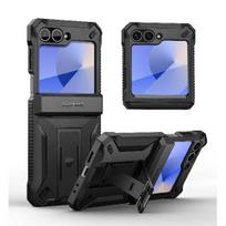 Dexnor For Samsung Galaxy Z Flip 6 Case Hinge Protection Dual Layer Rugged Shockproof Full-body Protective Cover with Kickstand 5 juoda