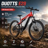 DUOTTS E29 Electric Bike for Adults 48V 13.5Ah Battery 250W Motor 27.5-Inch All-Terrain Off-Road Bicycle Adult E-Bike