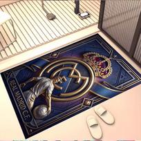 Real Madrid futbolo rašto kilimas, skalbiamas grindų kilimas, įėjimui, bendrabučiui, skalbyklai, biurui, darbo kambariui, namų dekoravimui, gimtadienio, Kalėdų dovanai 50cmx80cm