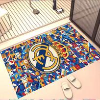 Real Madrid futbolo rašto kilimas, skalbiamas grindų kilimas, įėjimui, bendrabučiui, skalbyklai, biurui, darbo kambariui, namų dekoravimui, gimtadienio, Kalėdų dovanai 40cmx60cm