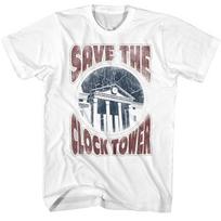 Back to the Future Saves The Day White T-Shirt 130 gray