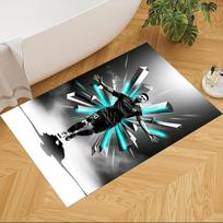 Football Messi Floor Mat Suitable for Living Rooms Dormitory Decorate room Hallway Anti-slip Rug Anime Office Decor Spiritual Gift 60cmx90cm