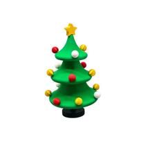 PLA 3D Printed Dancing Christmas Tree Detachable Christmas Tree Fidget Toy  Bedroom žalia