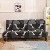 Sulankstomas sofos lovos užvalkalas gyvenamajam kambariui Berankiai sofos užvalkalai Elastingos spandex medžiagos minkšti užvalkalai M (length 160-185cm) gray