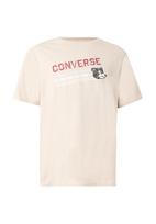 CONVERSE Marškinėliai 'FIGHTING BEAR' gelsvai pilka spalva / margai ruda / šviesiai raudona / balta