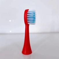 Animaciniai vaikiškų dantų šepetėlių priedai su minkštais šereliais, apsaugantys dantis ir dantenas, skirtas ultragarsiniam išmaniajam dantų šepetėliui. cartoon brush head * 1 raudona