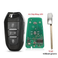 jinyuqin Išmanusis raktas be rakto 433MHz Peugeot 308 408 508 5008 Citroen C4 C4L DS4 DS5 4A ID46 lustas 434MHz vanilė