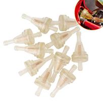 10 Pcs 1/4  Motorcycle Dirt Bike Snowmobile Inline Gas Fuel Filter Gasoline Cup