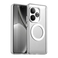 Magnetic Adsorption Wireless Charge Case For Realme GT Neo 6 SE Transparent Case For Realme GT 6 Case For Realme GT 6T Neo 6 SE Realme GT Neo 6 SE balta