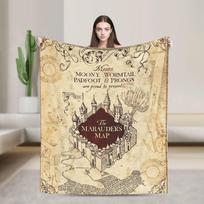 Plėšikų žemėlapis Šiltos minkštos antklodės Kempingo pliušiniai patalynės užtiesalai Estetiškas namų dekoras Flanelinis lovatiesis Sofos lovos užvalkalas 40x50in