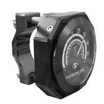 1Pcs Universal Aluminum Alloy Motorcycle Luminous Handlebar Mount Clock Watch Thermometer juoda