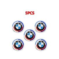 11/14mm Aliuminio Automobilio Nuotolinio Rakto Lipdukas Emblema Aksesuarai BMW 50-mečiui Kith F30 F10 E90 E34 E53 E61 E62 E93 GT X3 E46 X5 X6 E30 11MM white