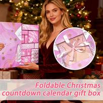 Empty Calendar Advent Christmas Decor Reusable 24-Grid Handmade Party Favors Filling Box For Kids Adults Friends Family Stocking XL brown