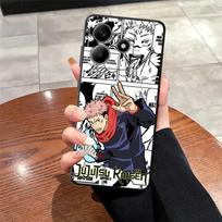Anime J-Jujutsu K-Kaisen dėklas Xiaomi Redmi Note 11 13 12 Pro Plus 9s 11S 10 9 8 Pro 10S 12S minkštu galiniu dangteliu Redmi Note 10 Pro black