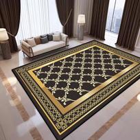 Chinese Gold Luxury Living Room Carpet Washable Non Slip Large Area Rug Light Luxury Home Decor Coffee Table Mat 60x90cm gray