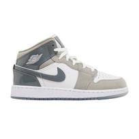 Jordan 1 Mid White Medium Cool Grey (GS) 36.5 gray