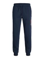 JACK & JONES Kelnės 'JPSTGORDON' tamsiai mėlyna / raudona / balta