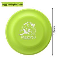 Meianju Puppy Training Frisbee: Outdoor Flying Disc for Small Dogs like Golden Retrievers & Border Collies. yellow