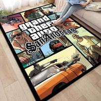 3D GTA Grand Theft Auto Game Rug for Bedroom, Living Room, Sofa Decoration, Large Children's Rug 70x100cm( 27x39in )