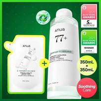 Anua Heartleaf 77 Hyaluron Soothing Toner 350ml Refill Set (+Refill 350ml) white