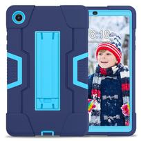 Case for TCL Tab 8 LE&WiFi and Lenovo Tab One 8.7 /K9 TB305 FU M8 M9 M10 M11  Heavy Duty Rugged Full-Body Hybrid Shockproof Drop Protection Cover Lenovo M10 10.1" TB-328F mėlyna