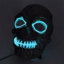 Eco-friendly Face Mask With Led Light Ideal For Parties And Stage Performances White