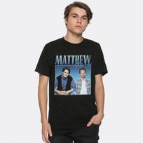 Matthew Perry Vintage T-Shirt, Chandler Bing Friends Shirt, Men's Women's Sizes (MTP-351145) 100 black