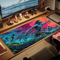 Avatar Color Mouse Pad Large Gaming Table Cushion Non-slip Laptop Tablet Big Mousepad XXL Mat Mini PC Playmat With Lock edge 30cmx80cm(11.8x31.5inch)