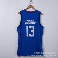 Embroidered NBA Clippers Jersey Paul George 13 Basketball Uniform Shirt Men Women Sportswear XXL