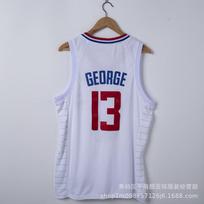 Embroidered NBA Clippers Jersey Paul George 13 Basketball Uniform Shirt Men Women Sportswear XXL