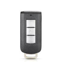 KEYYOU 2/3/4 Buttons Keyless go Smart Remote Car Key Shell For Mitsubishi Lancer Outlander ASX Eclipse Cross Pajero Shogun Model 1 gray