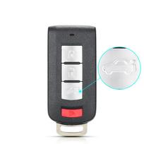 KEYYOU 2/3/4 Buttons Keyless go Smart Remote Car Key Shell For Mitsubishi Lancer Outlander ASX Eclipse Cross Pajero Shogun Model 6 white
