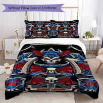 Warhammer 40K Pattern Bedding,Quilt Set Quilt Cover Pillowcase Home Birthday Gift (1*duvet cover+2*pillowcase,without core)SSJT0917577 155x200cm