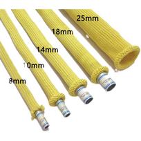 Aramid High-temperature Resistant Sleeve Kevlar Knitted Insulation Cable Harness Wear-resistant Fireproof Flame-retardant Sleeve 12mm