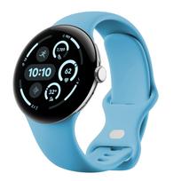 Original Silicone Band For Google Pixel Watch 5 4 3 2 Strap 41mm Smartwatch Accessories Bracelet Correa Pixel Watch 5 4 3 45mm Pixel Watch 1 41mm&S blue