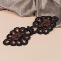 Golden Chinese Frog Buttons Flower Fastener Handmade Cheongsam Buttons Knot Style DIY Sewing Tang Suit Buttons Cheongsam Making