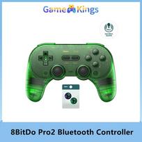 8BitDo Pro 2 Bluetooth Controller Gamepad For Nintendo Switch 2 PC,Window 10/11,Android,Steam Deck Hall Effect Joystick wireless žalia