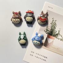 Totoro Anime Resin Fridge Magnet Cute Cartoon Figure Magnetic Sticker Refrigerator Photo Decor Home Kitchen Ornament Creative