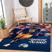 Lamin Yamal Customized Name Area Rug Suitable For Dining Room Kitchen Entryway Bedrooms Antislip Rug Decorate Offices Wedding Party Gift 80cmx120cm white