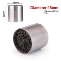 Universal Motorcycle Exhaust DB Killer Honeycomb Core High Torque Noise Reduction for Motorbike Daily Commuting Use 48MM gray