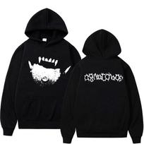 Ken Carson AGC Actual Hate Teen X Vamp Hoodie A Great Chaos Opium Merch Hoodies Men Women Harajuku Fashion Trend Y2K Sweatshirts M black
