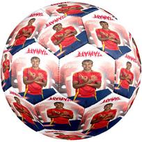 Lamine Yamal debiutinis „Fc Barcelona“ futbolo kamuolys, 5 dydžio, mašininio siuvimo, skirtas treniruotėms ir varžyboms patalpoje/lauke, unikalus dovanų rinkinys futbolo mėgėjams zq