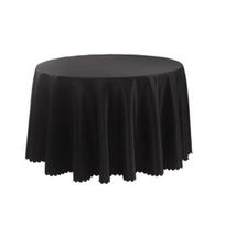 Measure Your Dining Table For Best Fit Round Polyester Tablecloth Elegant Solid Color Fabric Cloth Fade-resistant Cover Decorative for Parties S juoda