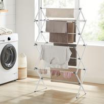 Foldable Clothes Drying Rack, Clothes Airer, Laundry Drying Rack, Steel Frame, 14.6 X 29.5 X 53.2 Inches, Easy Assembly, Indoor Outdoor Use, balta