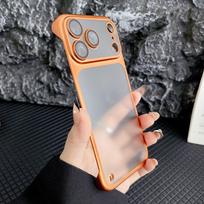 iPhone 17 Air Borderless Matte Electroplated Ultra-Thin Anti-Drop Hard Case for Apple 16 Pro Max iPhone 13 gray