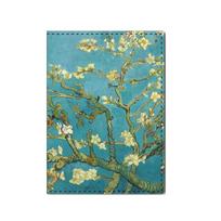 New Creative Van Gogh Oil Painting Passport Cover Women Men Travel Accessories The Starry Night Design Protected Passport Holder žalia